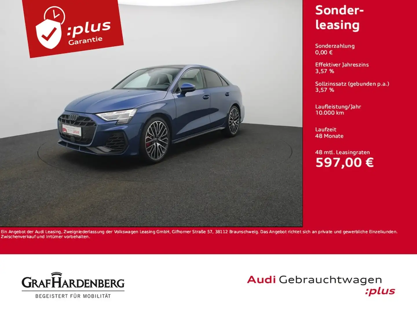 Audi S3 Lim. 2.0 TFSI quattro . Matrix Navi ACC HuD Blue - 1