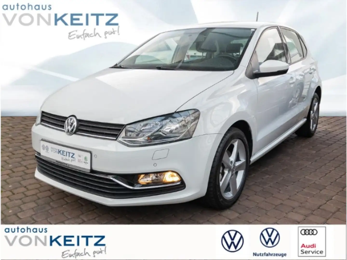 Volkswagen Polo V Highline BMT Start-Stopp +WR+NAV+PDC+SHZ+ Wit - 1
