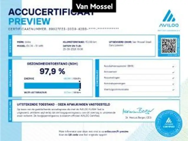 Volvo EX30 Standard Range Core SOH 98% |