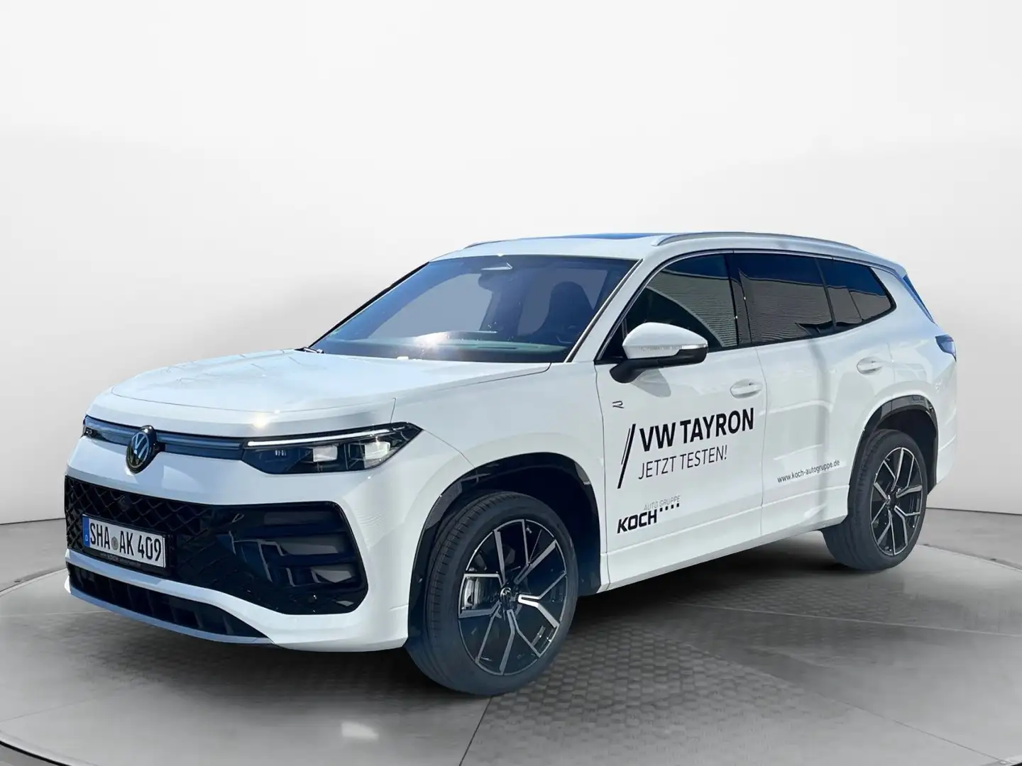 Volkswagen Tayron 2.0TDI 4M R-Line DSG HUD AHK NAVI PANO Weiß - 2
