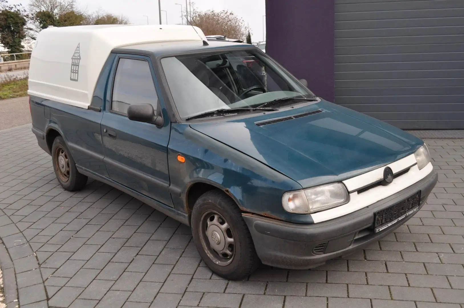 Volkswagen Caddy 1.9 D Pick-Up * HARDTOP - AHK - KLIMA * Grün - 1