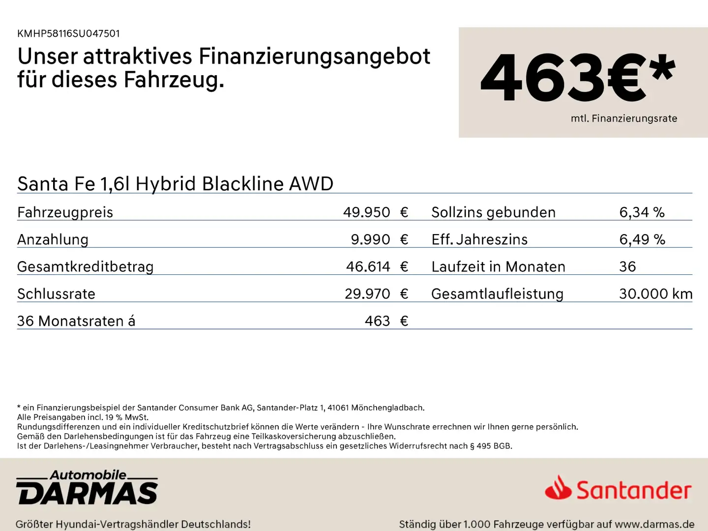Hyundai SANTA FE Santa Fe 1,6l Hybrid Blackline AWD Коричневый - 2