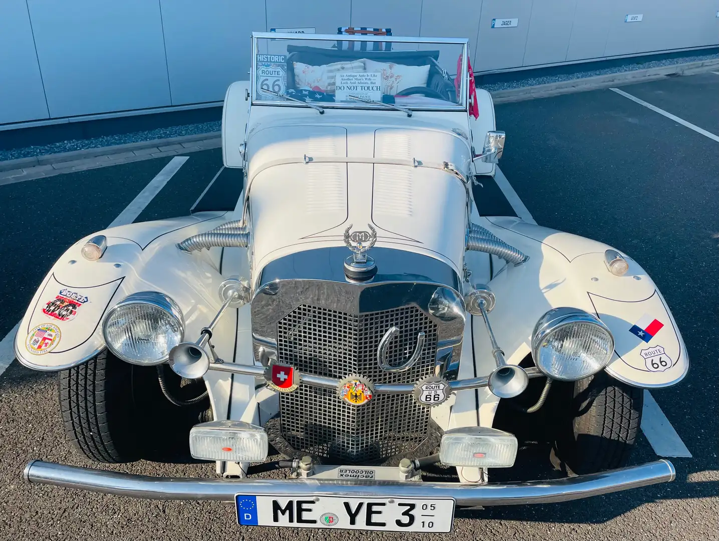Oldtimer American Gazelle Roadster Modell De Luxe Weiß - 1