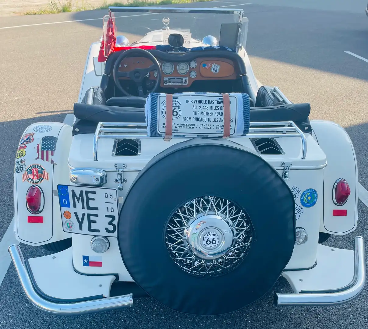 Oldtimer American Gazelle Roadster Modell De Luxe Weiß - 2