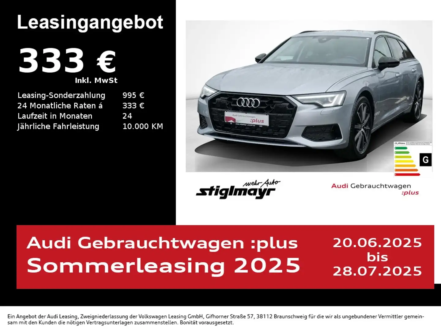 Audi A6 advanced 45 TFSI ACC+AHK+LED+NAVI+VC+Alu-20` Zilver - 1