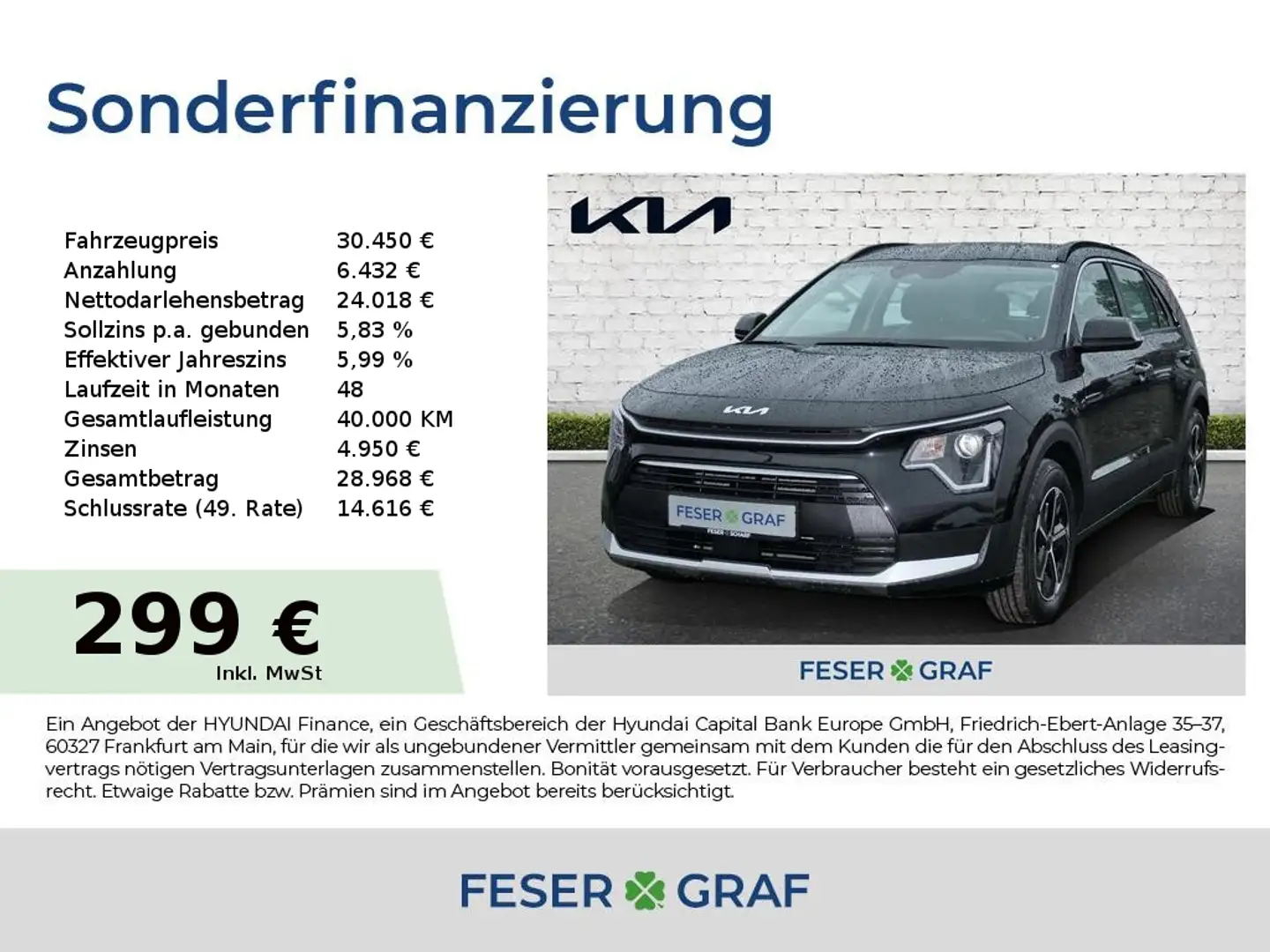 Kia Niro 1.6 HEV DCT EDITION7 DriveWise Navi Noir - 1