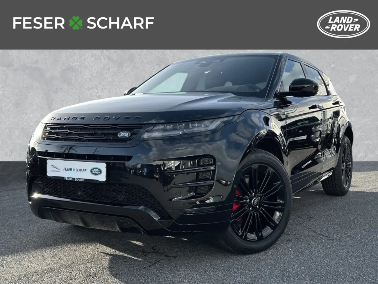 Land Rover Range Rover Evoque Dynamic HSE D200 Black Meridian 360Kam Zwart - 1