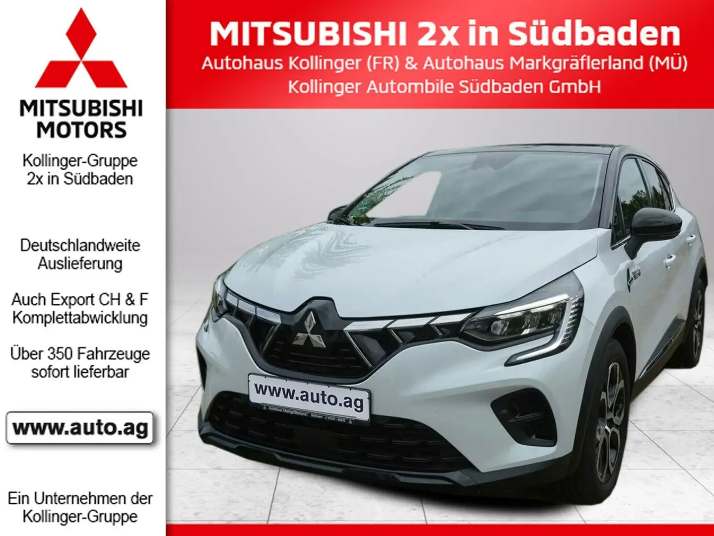 Mitsubishi ASX HYBRID TOP K-ENTRY*SHZ*NAVI*CAM Blanc - 1