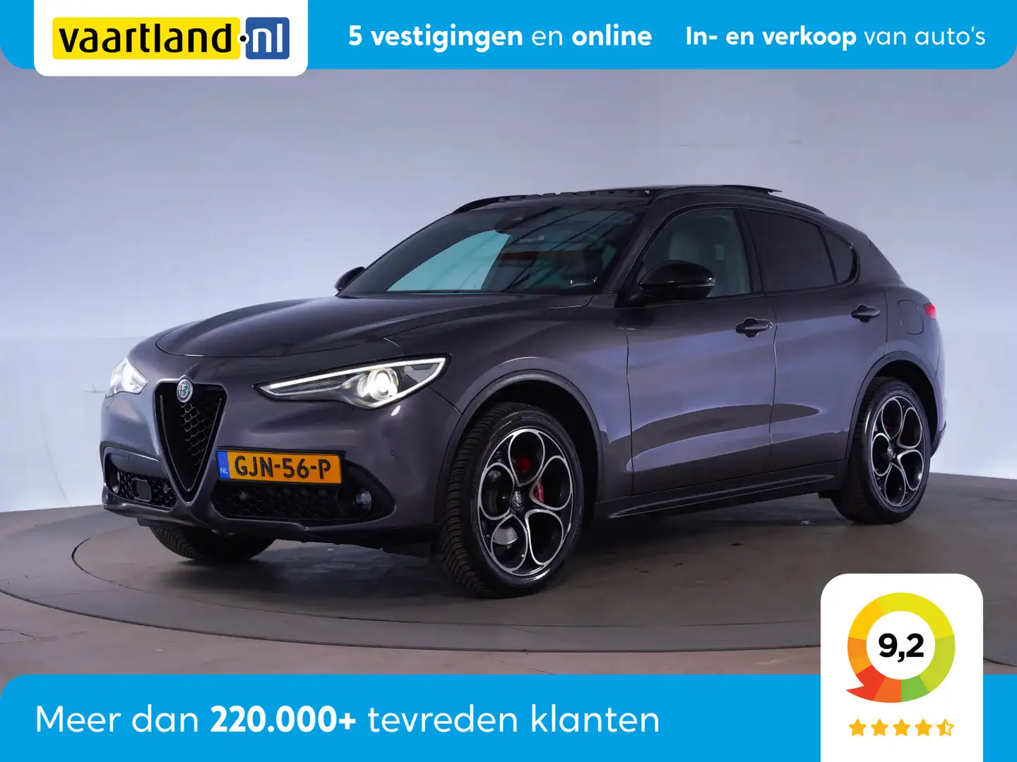 Alfa Romeo Stelvio 2.2 AWD b- Tech[ Apple CarPlay Cruise Control Xeno Grijs - 1