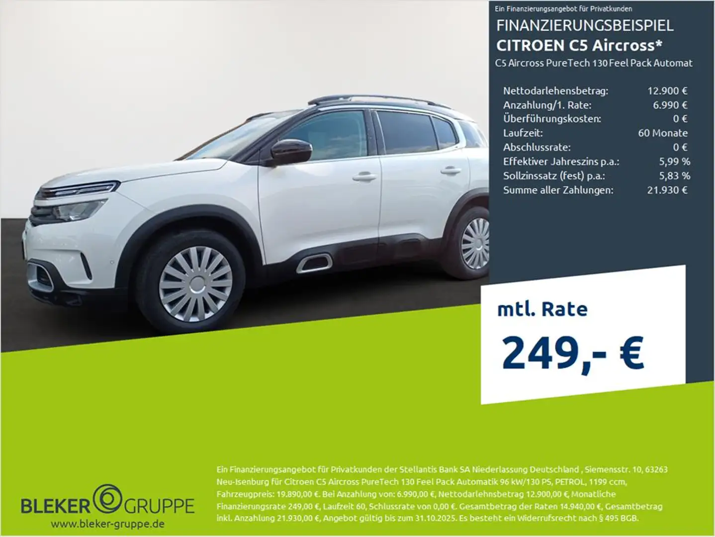 Citroen C5 Aircross Feel Pack Blanco - 1
