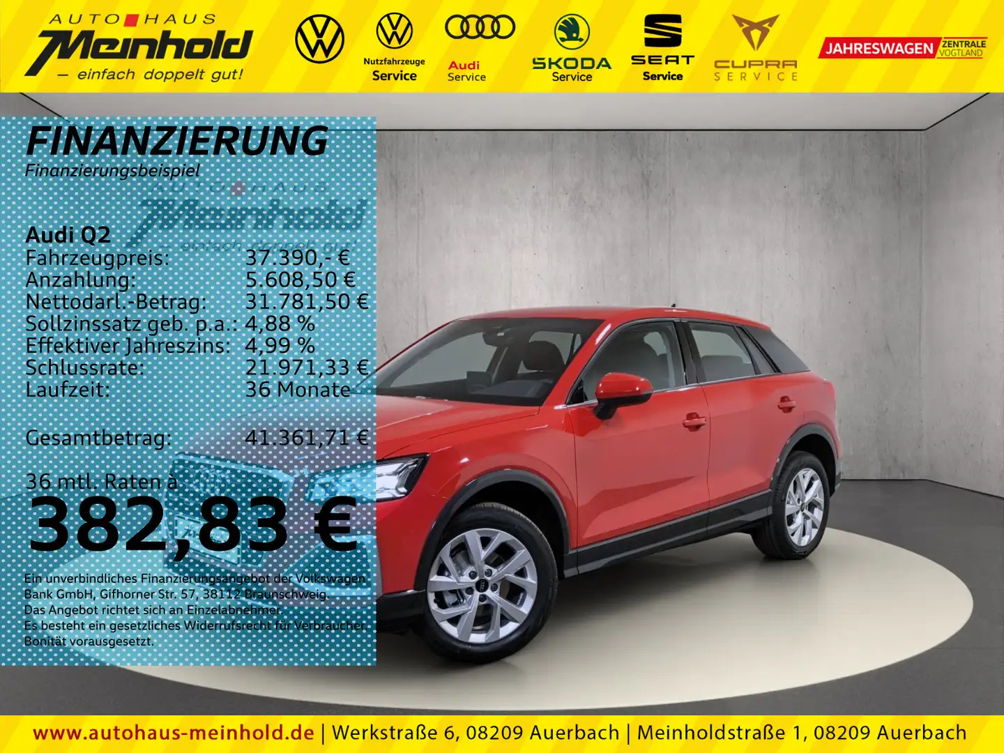 Audi Q2 Advanced 35 TFSI S tronic,AHK, Matrix, Kamera Rot - 1