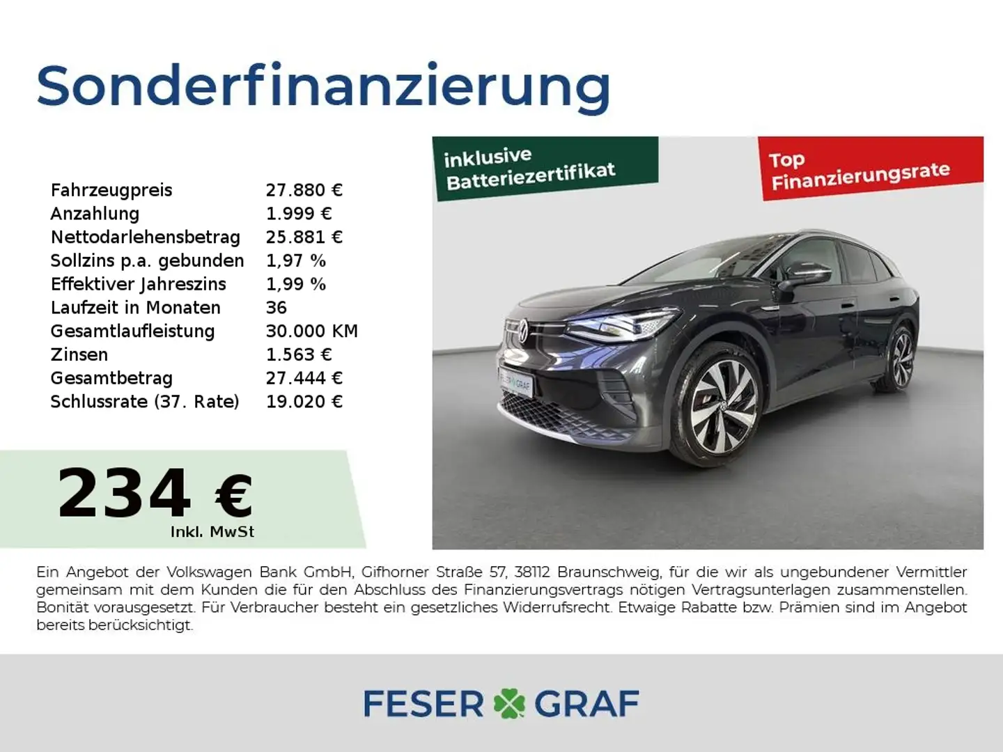 Volkswagen ID.4 Tech Pro 150kW 82 kWh Matrix ACC Pano Grijs - 1
