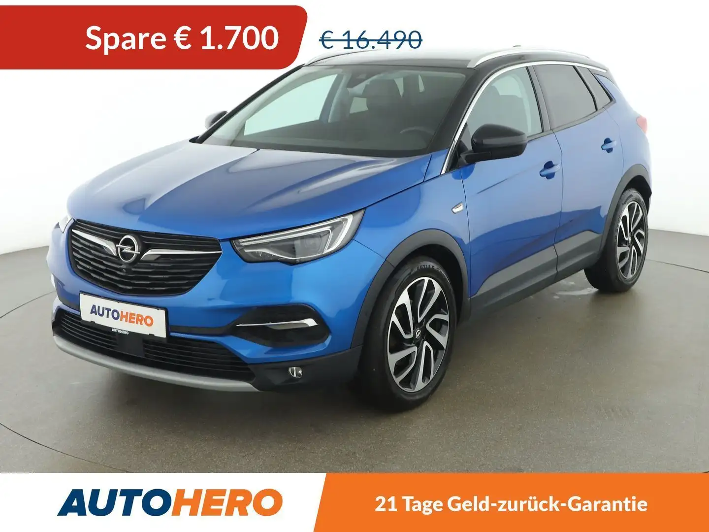 Opel Grandland X 1.2 Turbo Ultimate *LED*SPUR*TOT*CAM*NAVI* Blau - 1