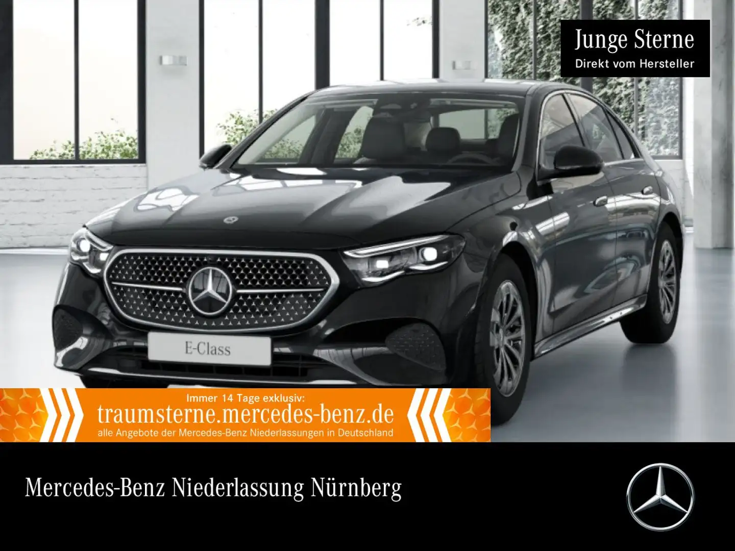 Mercedes-Benz E 220 d Avantgarde 360° Distr. Spurhalt-Ass PTS 9G Noir - 1