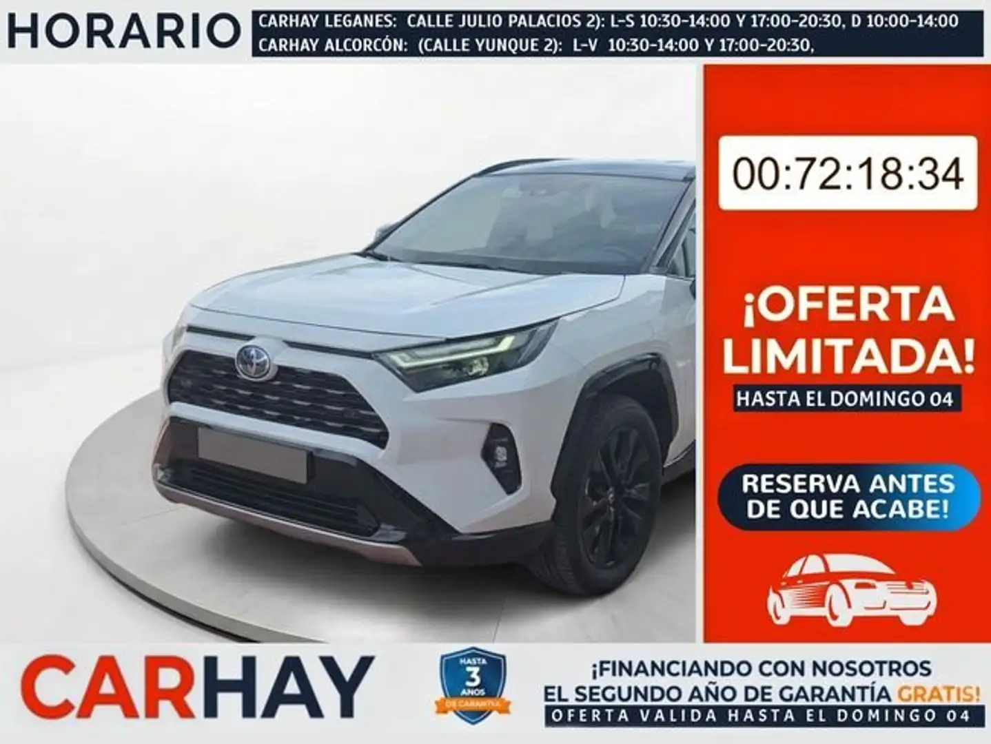 Toyota RAV4 220H e-CVT 4x2 Style Blanco - 1