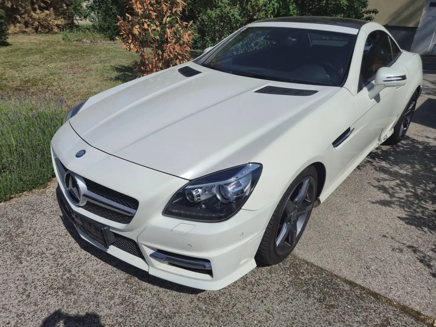 Mercedes-Benz SLK 200 BlueEfficiency Edition 1 Aut. AMG R72 Cabrio Weiß - 2