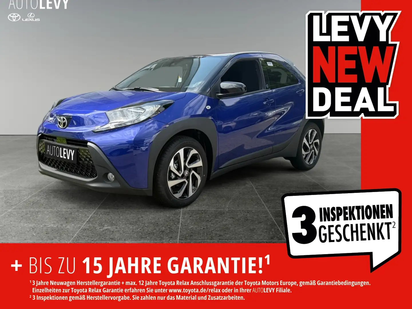 Toyota Aygo X Teamplayer +SHZ+CarPlay+Navi*SpiegelHZ* Blau - 1