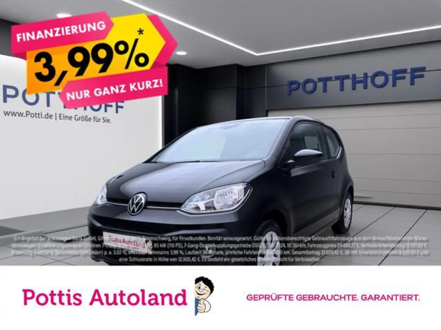 Volkswagen up! 1.0 MPI MOVE UP! SITZHZG LED KLIMA DAB+ Schwarz - 1