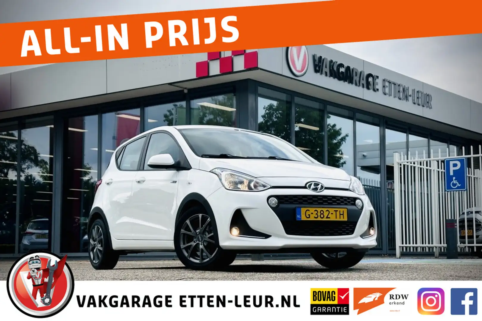 Hyundai i10 1.0i Comfort/Navigatie/Parkeersensoren Blanc - 1