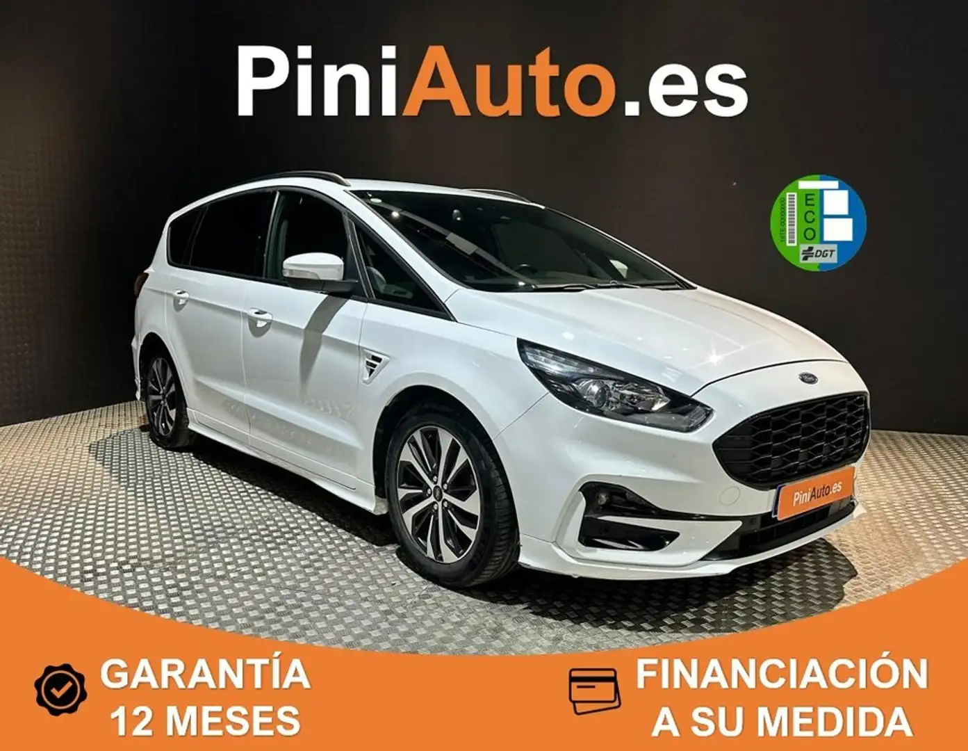 Ford S-Max 2.5 Duratec FHEV ST-Line Aut. 190 Blanc - 1