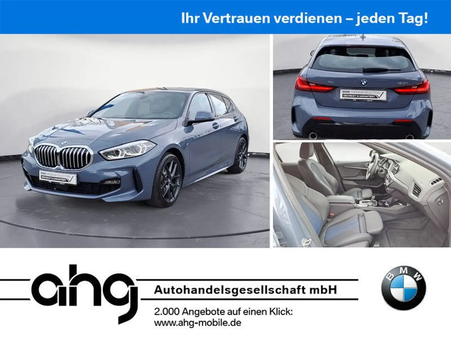 BMW 120 i M Sport Steptronic AHK 18' Grijs - 1