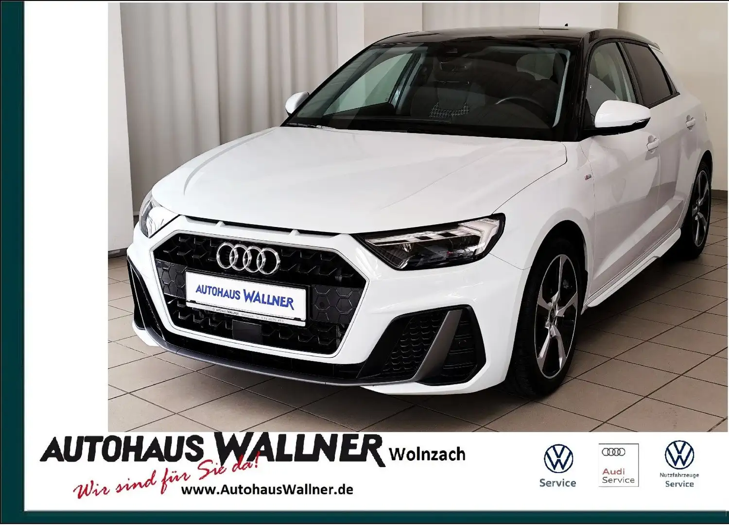 Audi A1 Sportback 35 TFSI S-tronic S-line 1.Hand Weiß - 1