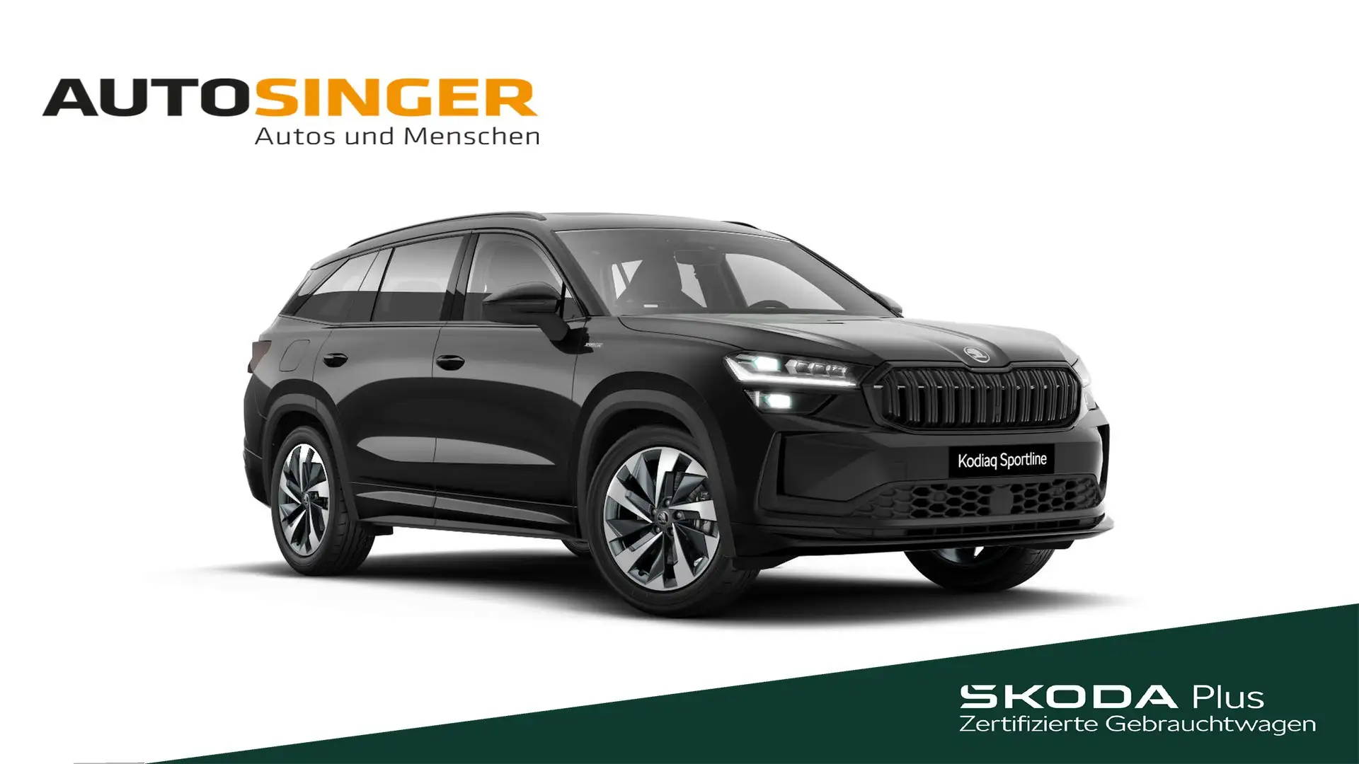 Skoda Kodiaq Sportline TSI DSG 4x4 *STDHZ*PANO*AHK*ACC Schwarz - 1