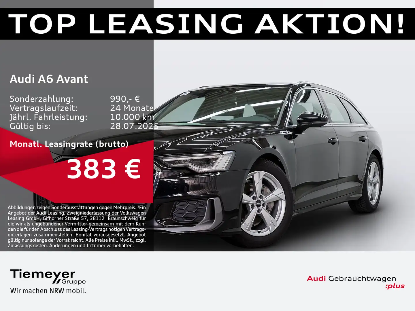Audi A6 40 TDI Q S LINE PANO MATRIX ALCANTARA A Schwarz - 1