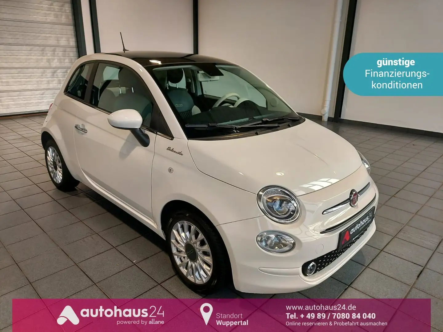 Fiat 500 1.0 Mild Hybrid Dolcevita|Pano|CarPlay Blanc - 1