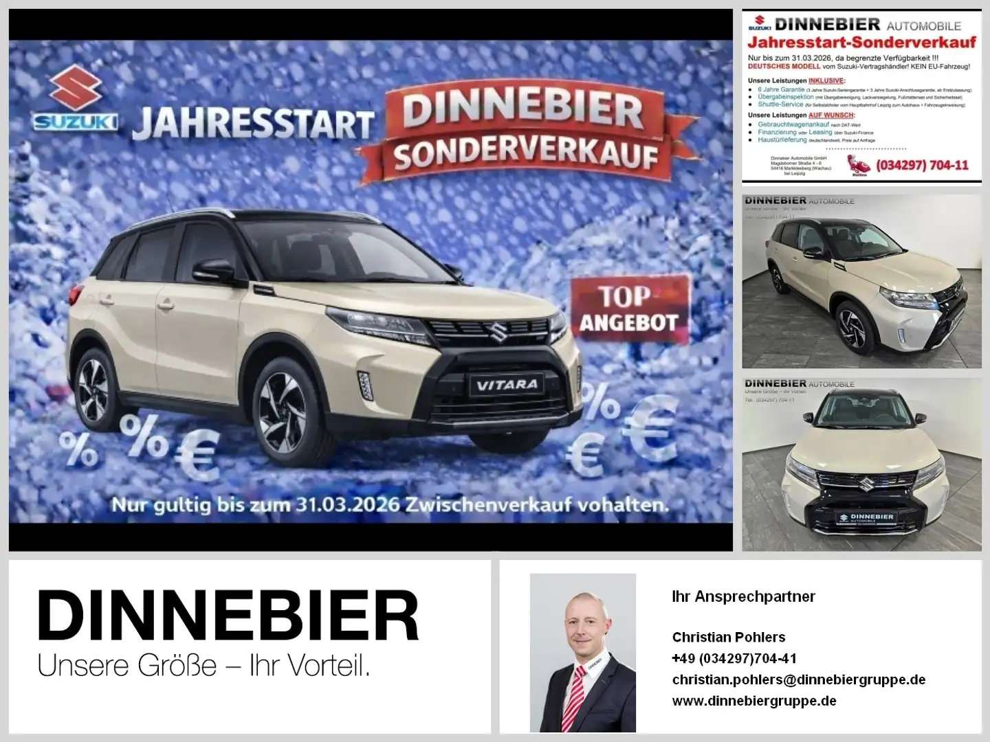 Suzuki Vitara Comfort+ Allwetterr. *6 Jahre Garantie* Schwarz - 1