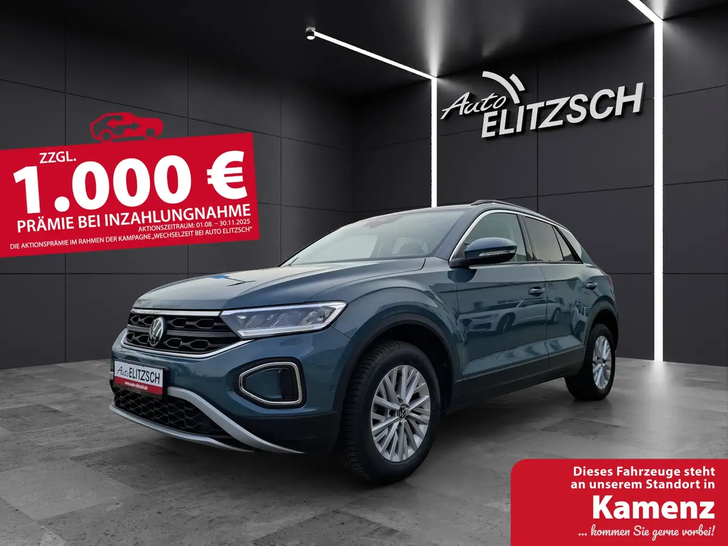 Volkswagen T-Roc TSI Life LED Navi AID Park-Assist SH LM Blau - 1