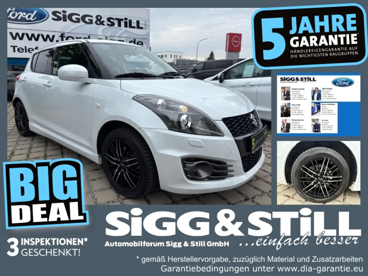 Suzuki Swift 1.6 Sport *BI-XEN*KLIMAAUT*LM17*SHZ*TEMP* Weiß - 1