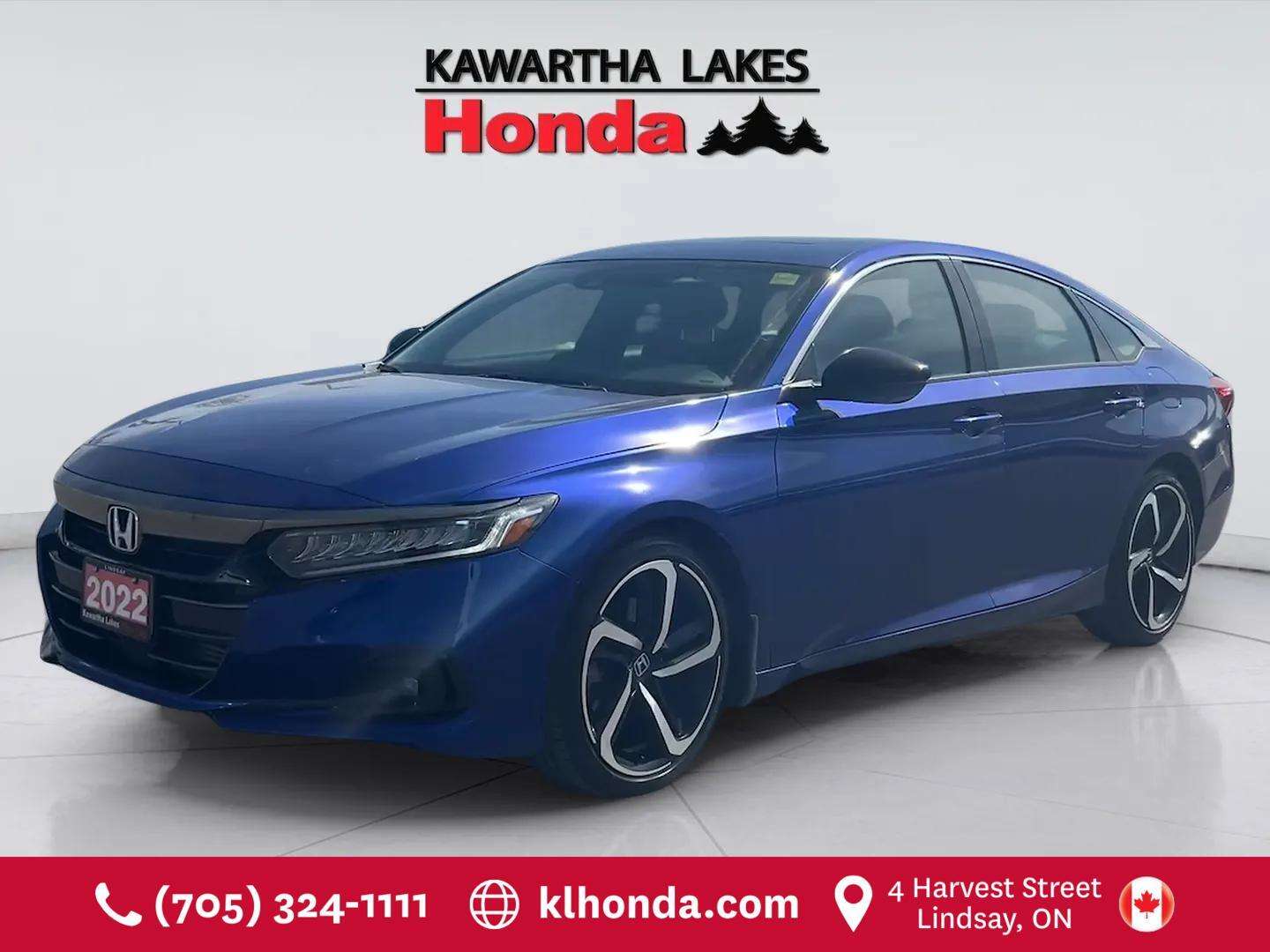 Blue 2022 Honda Accord Sedan Front-Wheel Drive Automatic
