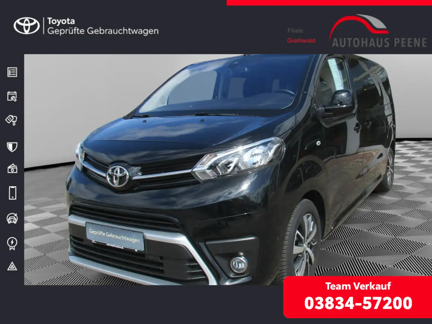Toyota Proace Verso 2.0 L1 Team Deutschland NAVI ACC Noir - 1