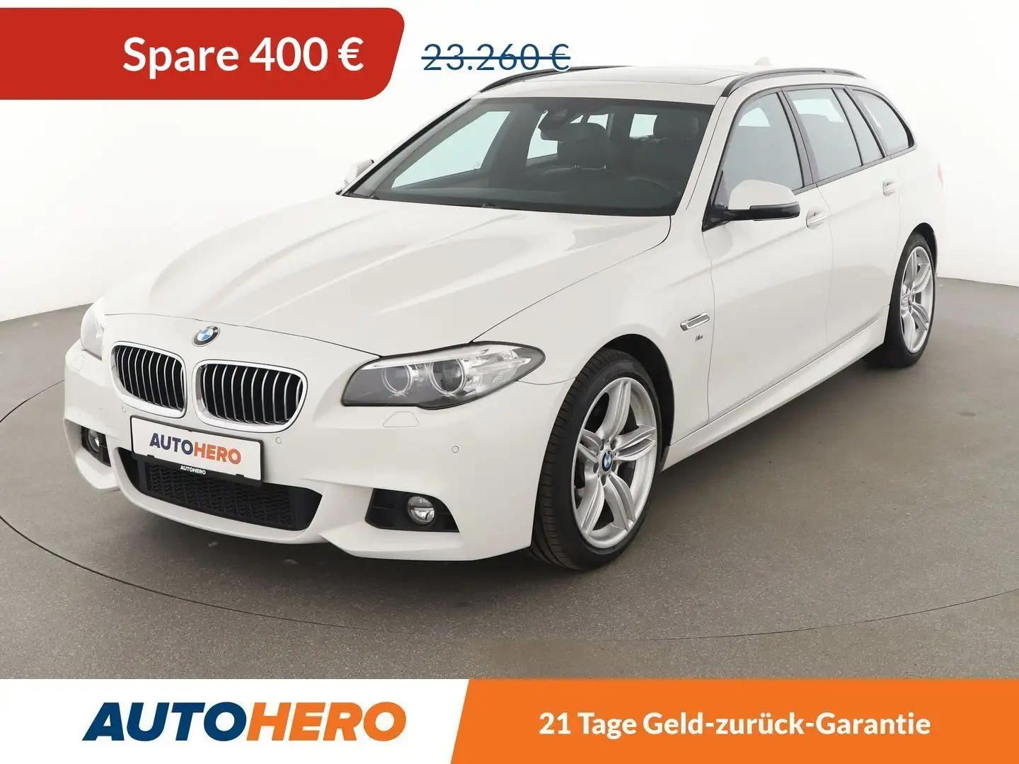 BMW 525 525d Aut.*M-SPORT*NAVI*XENON*PDC*SHZ*TEMPO*ALU* Weiß - 1