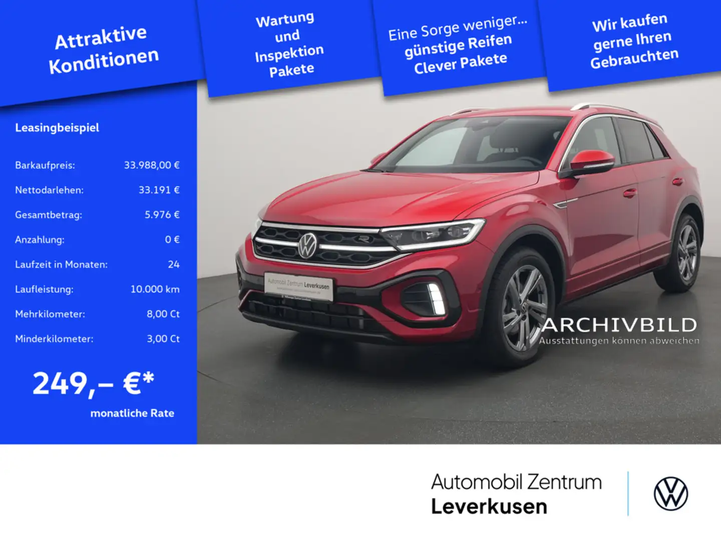Volkswagen T-Roc DSG AHK KAM VIRT SHZ MATRIX PDC Schwarz - 1