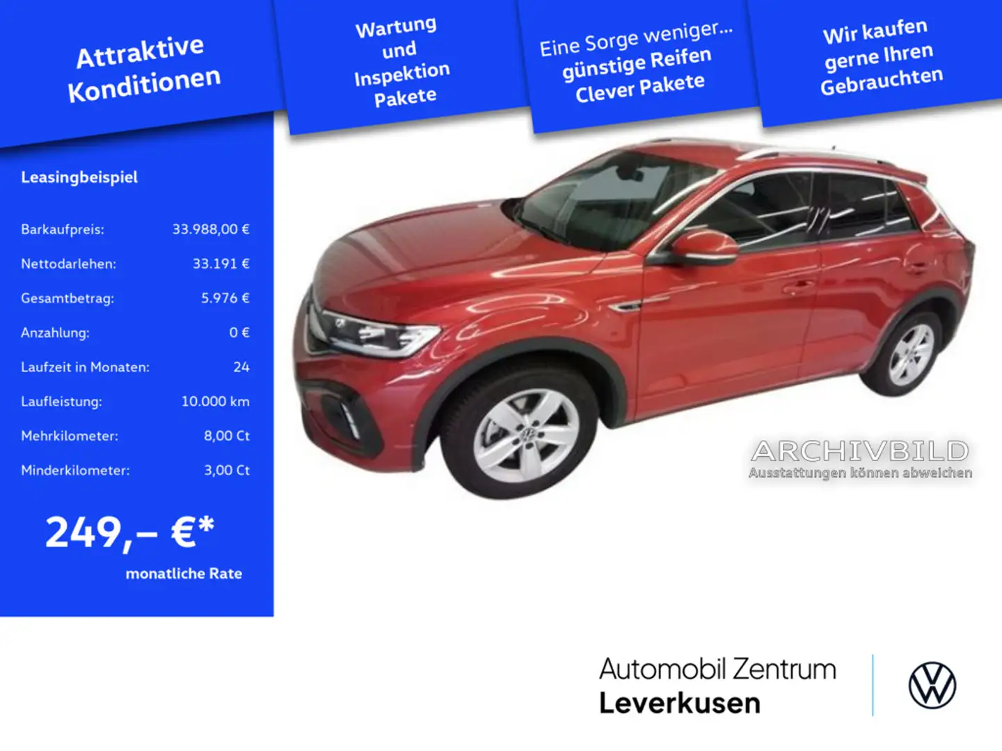 Volkswagen T-Roc DSG AHK KAM VIRT SHZ MATRIX PDC Schwarz - 1