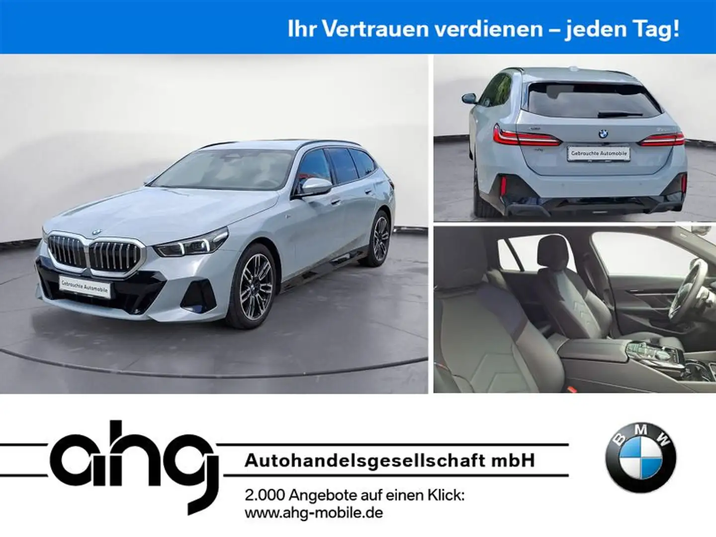 BMW 520 d xDrive Touring M SPORT AHK Driving Assistan Grau - 1