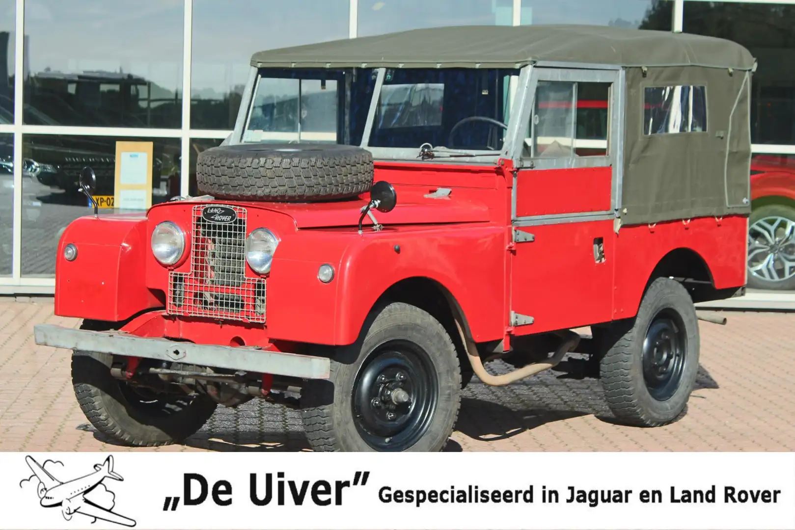 Land Rover Series 1 86 inch Soft Top 7 persoons Červená - 1