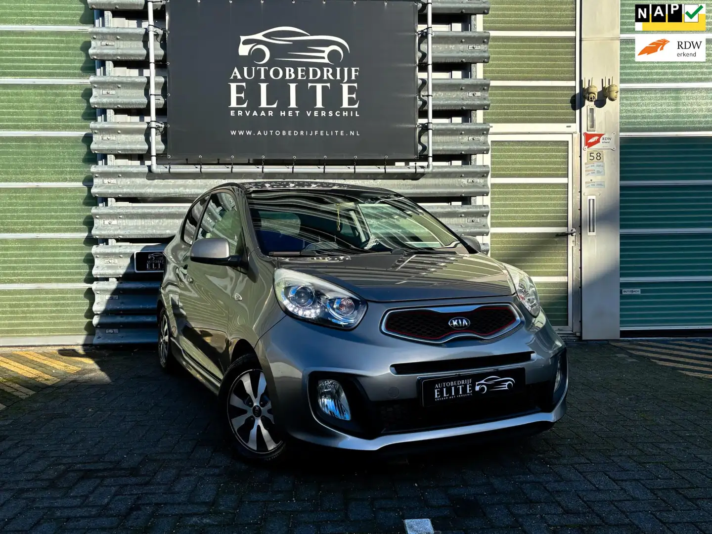 Kia Picanto 1.0 CVVT X-treme| 1e Eigenaar |113703km NAP|Leer Grijs - 1