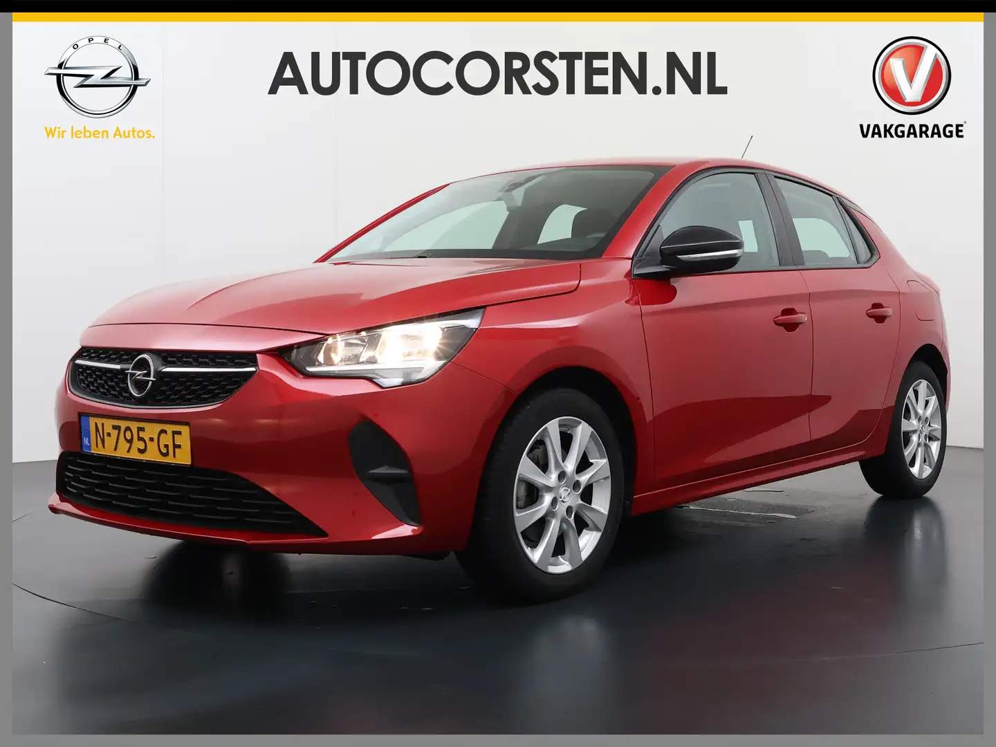 Opel Corsa 1.2T 101PK Navi Apple Carplay Android Pdc Airco Bo Rouge - 1