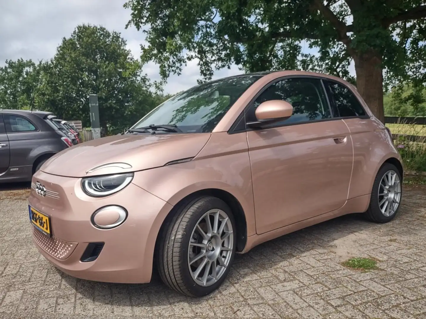 Fiat 500 E-PanoDak-Nu met SummerSale KORTING tot 2000euro!! Paars - 1