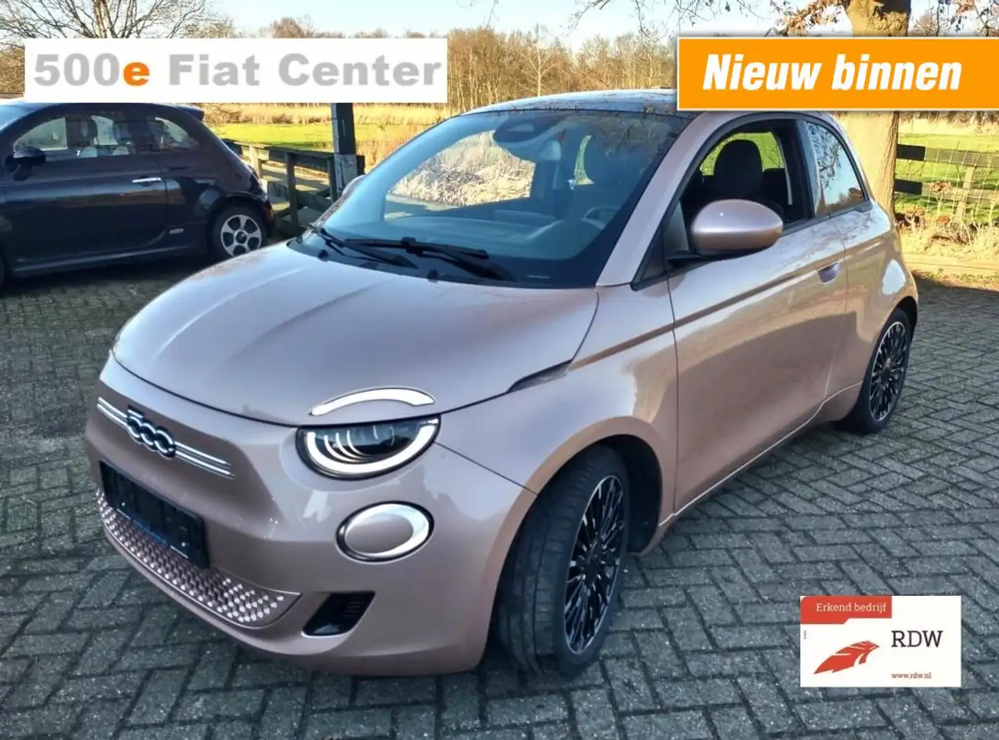 Fiat 500 E-PanoDak- 42KW- Nu met VOORJAARSKORTING 2000euro! Violett - 1