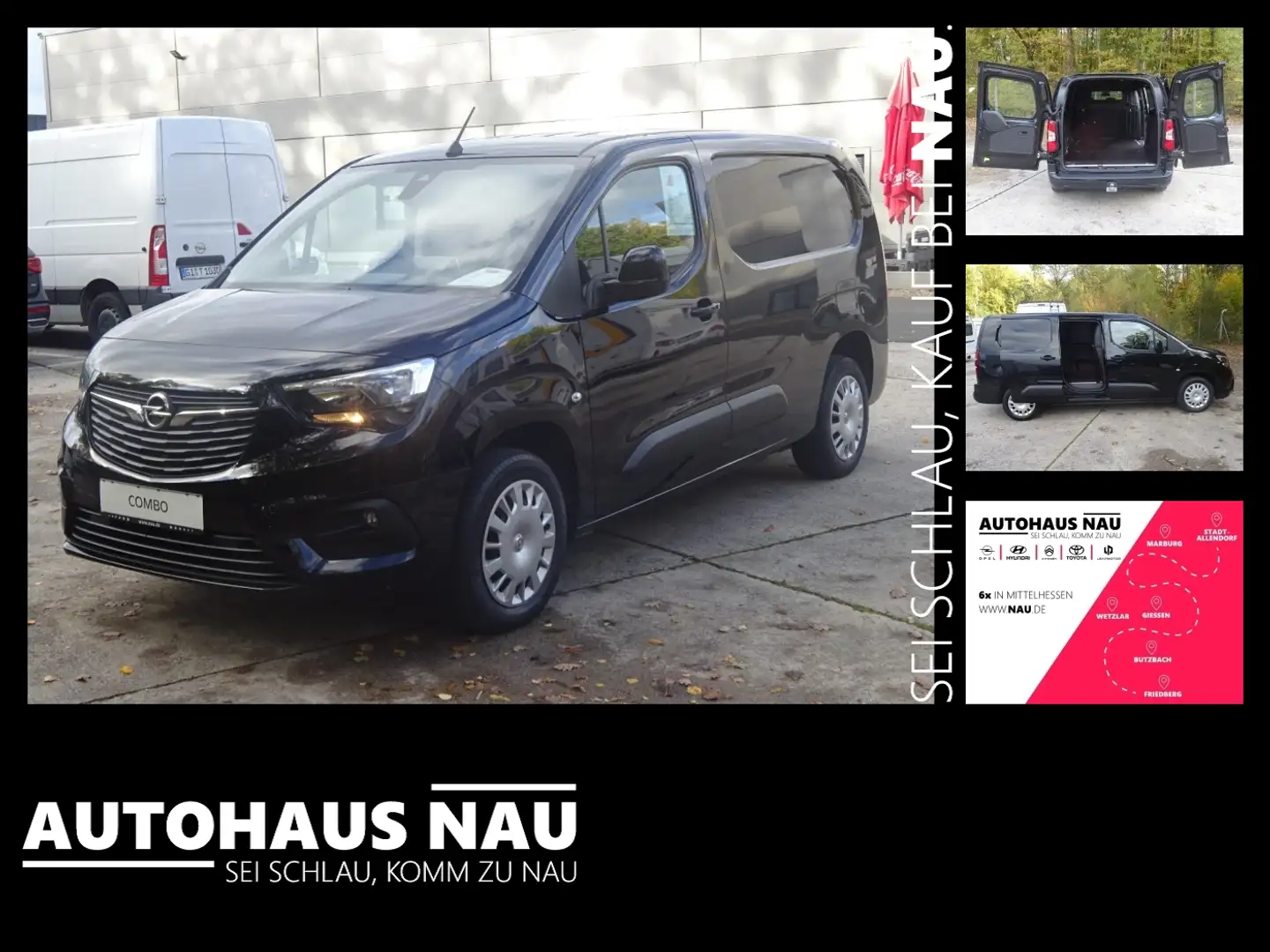 Opel Combo Cargo XL AHK, Multimedia Radio,... Zwart - 1