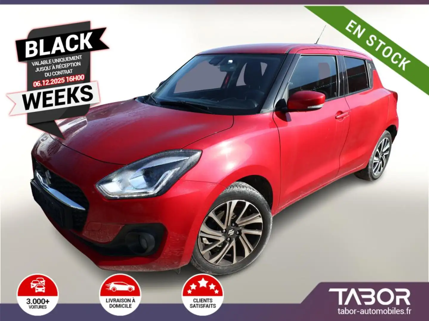 Suzuki Swift 1.2 Dualjet 83 Comfort+ LED ACC Rouge - 1