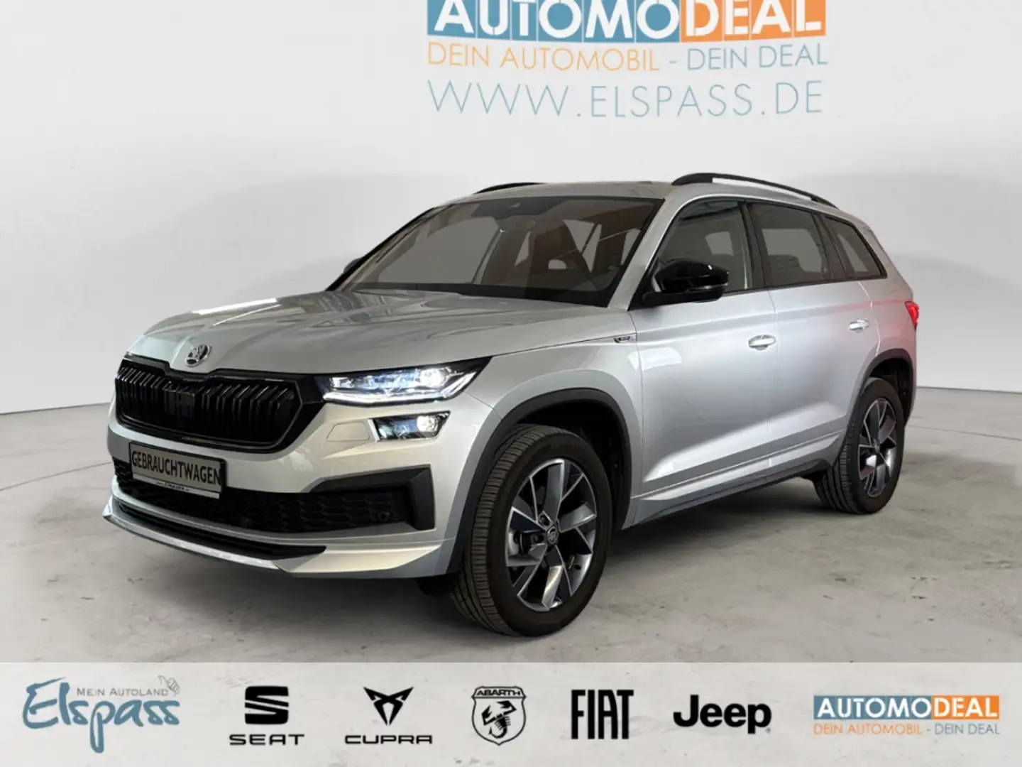 Skoda Kodiaq Sportline AUTOMATIK NAV LED AHK DIG-DISPLAY KAMERA Silber - 1