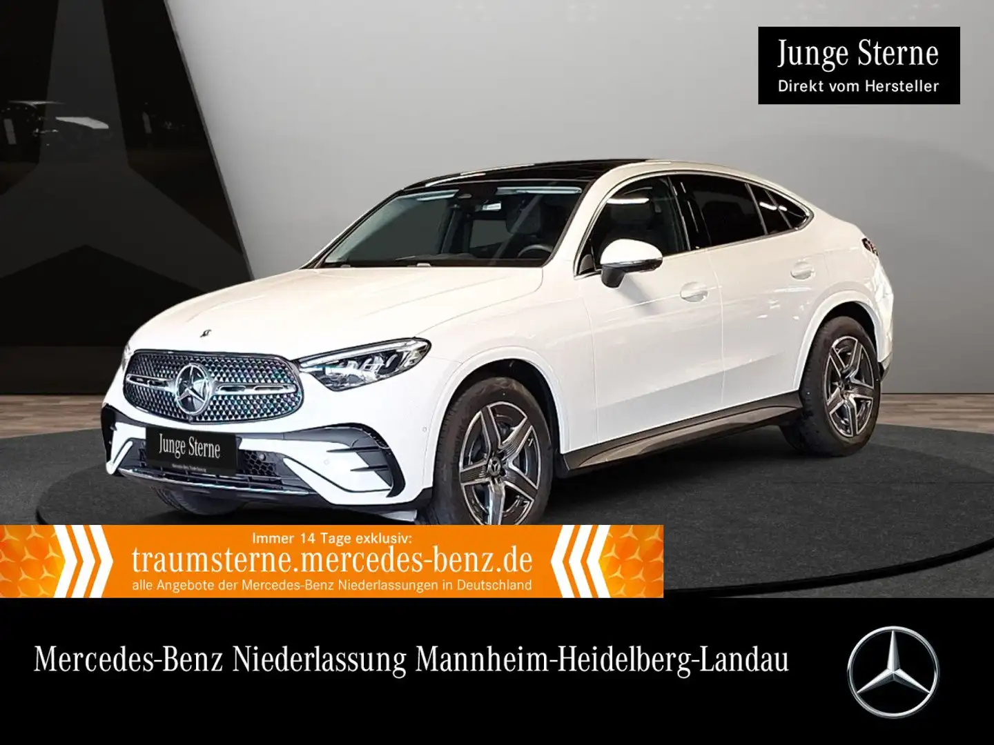 Mercedes-Benz GLC 200 4M AMG+PANO+360+AHK+LED+TOTW+KEYLESS+9G Weiß - 1