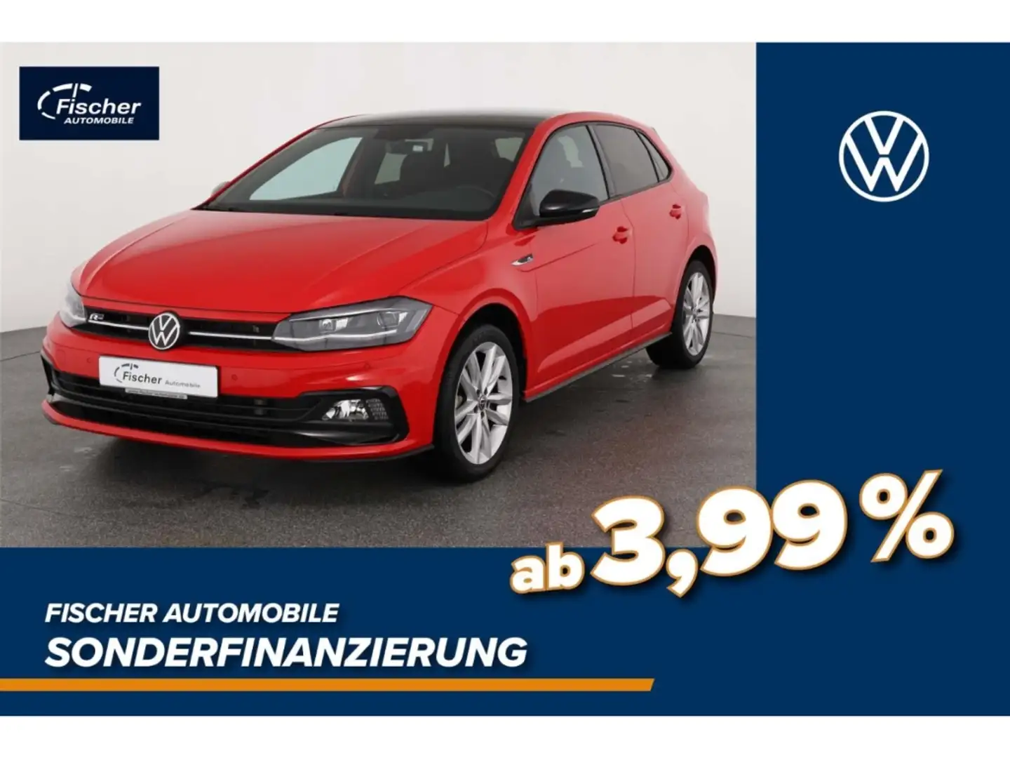 Volkswagen Polo 1.0 TSI Highline R-Line DSG NAV/LED/Klima Rot - 1