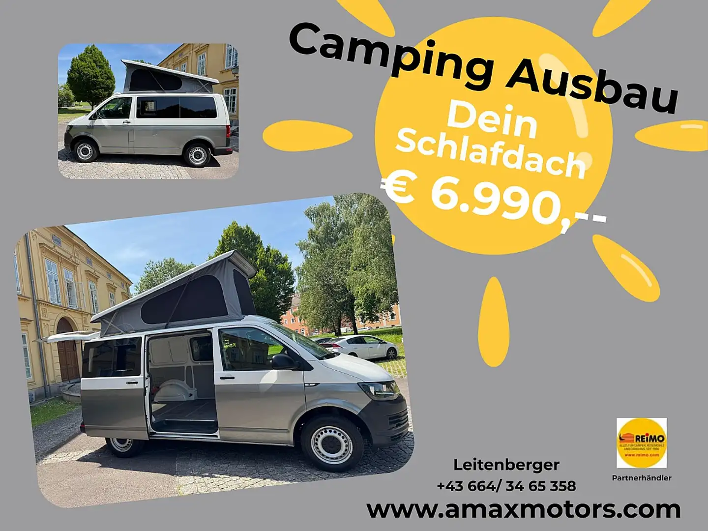 Volkswagen T6 Kombi LR 2,0 TDI BMT 2x Schiebetüren, Klima, Standhei... Biały - 2