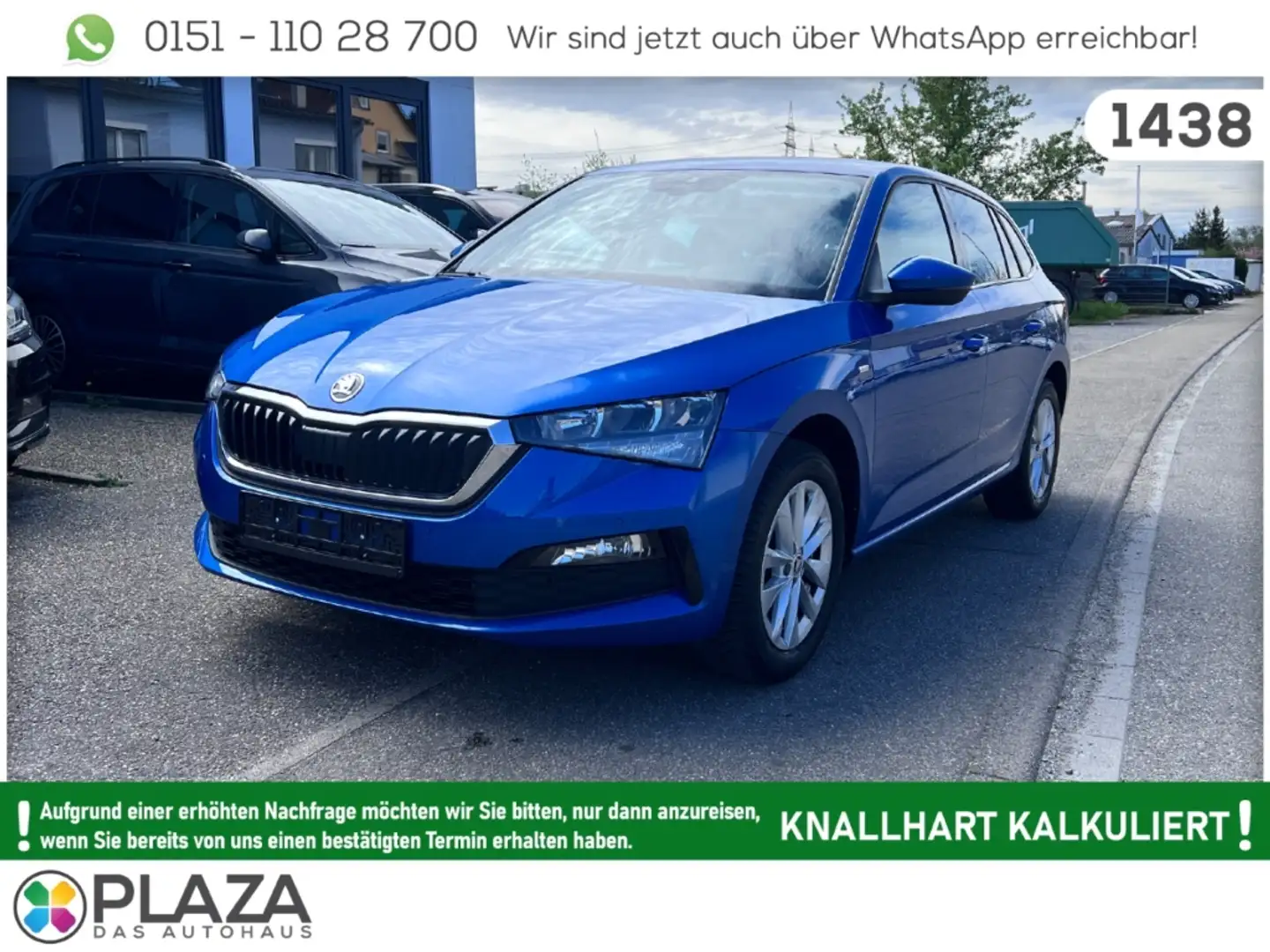 Skoda Scala 1.5TSI DSG Tour DCP NAVI LED RFK KESSY eHECK Blau - 1